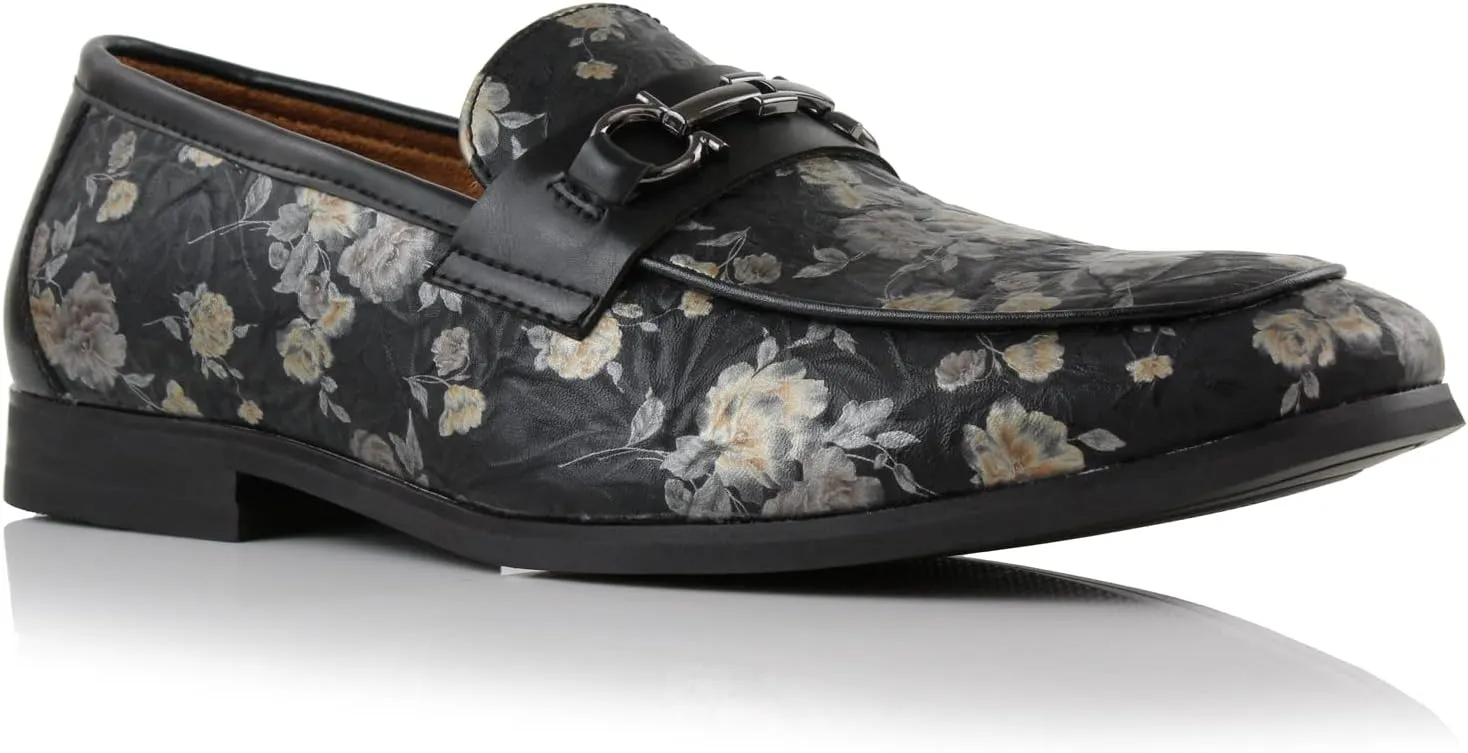 Ferro Aldo Demitri MFA19683 Classic Moc-Toe Penny Loafers with Decorative Buckle