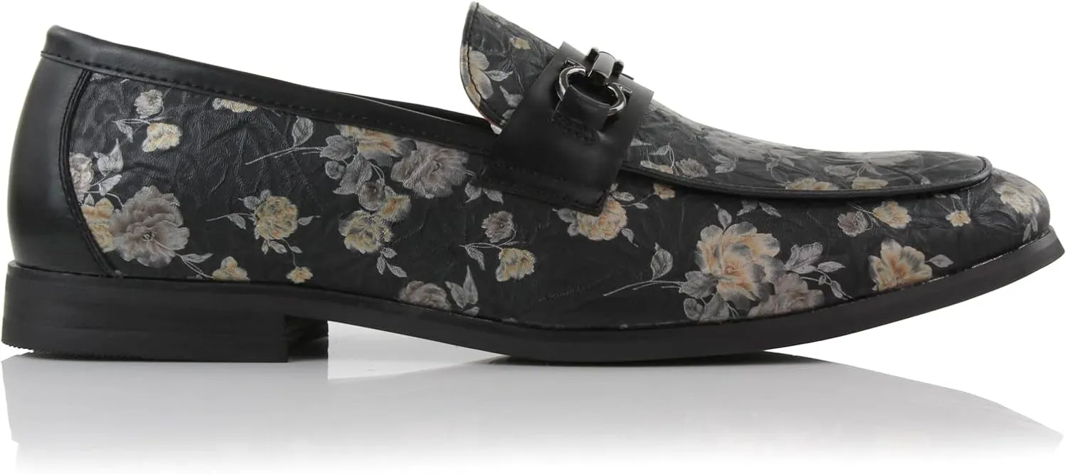 Ferro Aldo Demitri MFA19683 Classic Moc-Toe Penny Loafers with Decorative Buckle