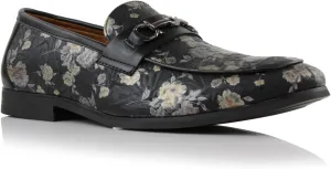 Ferro Aldo Demitri MFA19683 Classic Moc-Toe Penny Loafers with Decorative Buckle
