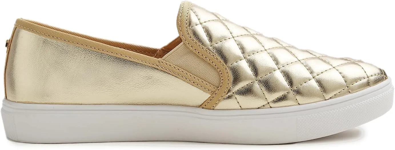 FEVERSOLE Women's Casual Slip On Sneaker Comfort Quilted Loafer Flats