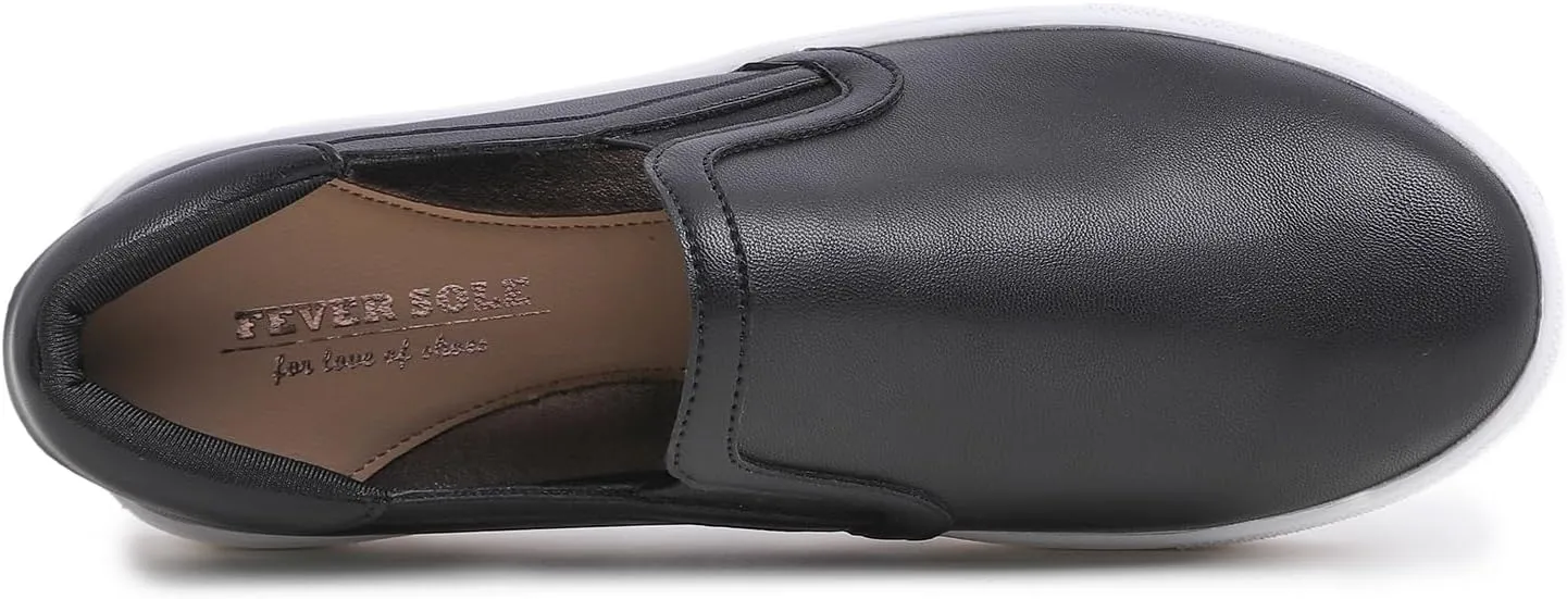 FEVERSOLE Women's Casual Slip On Sneaker Comfort Walking Loafer Flats