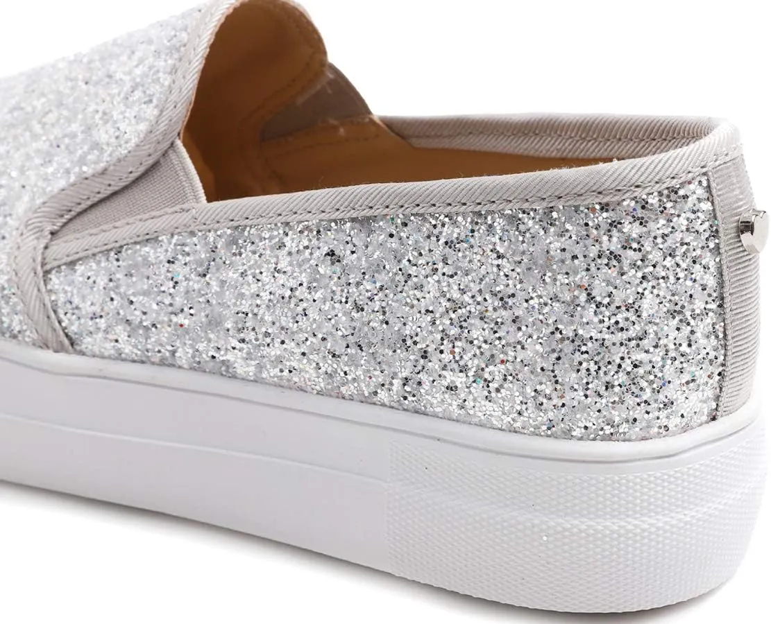 FEVERSOLE Women's Fashion Slip On Sneaker Casual Platform Loafers