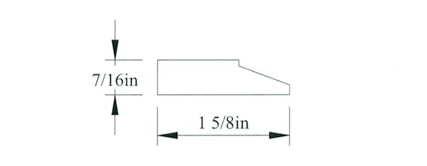 Flexible Shaker Shoe Trim #43