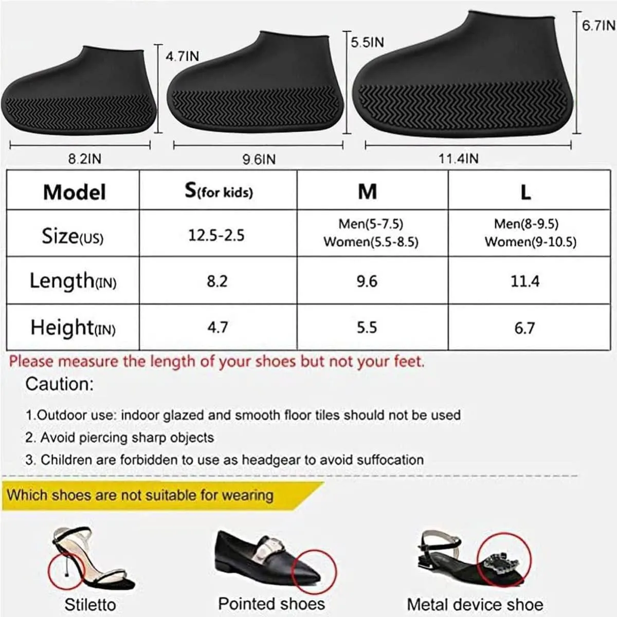 Flexible Shoe Protector - Free Size