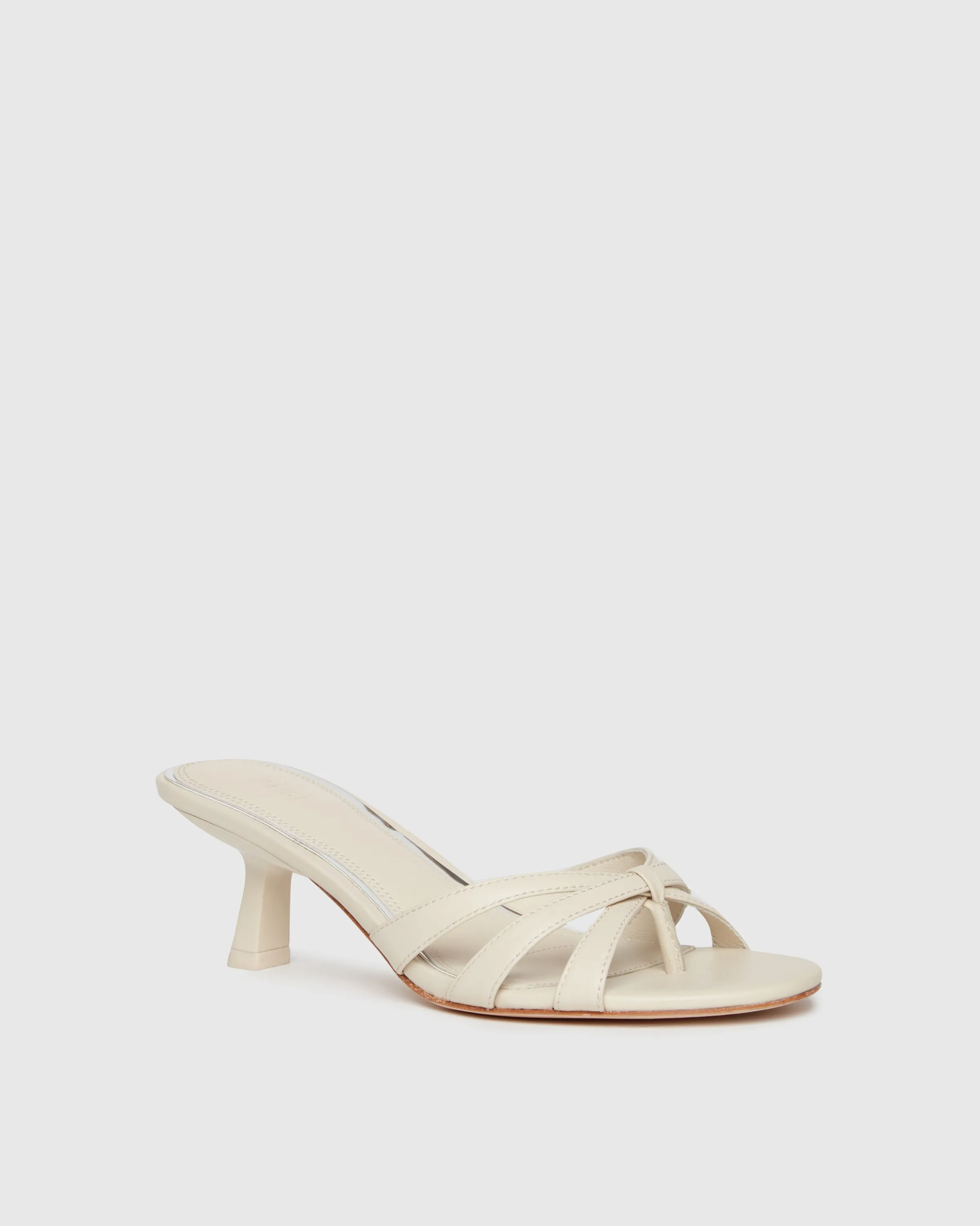 Flora Sandal - Bone Leather