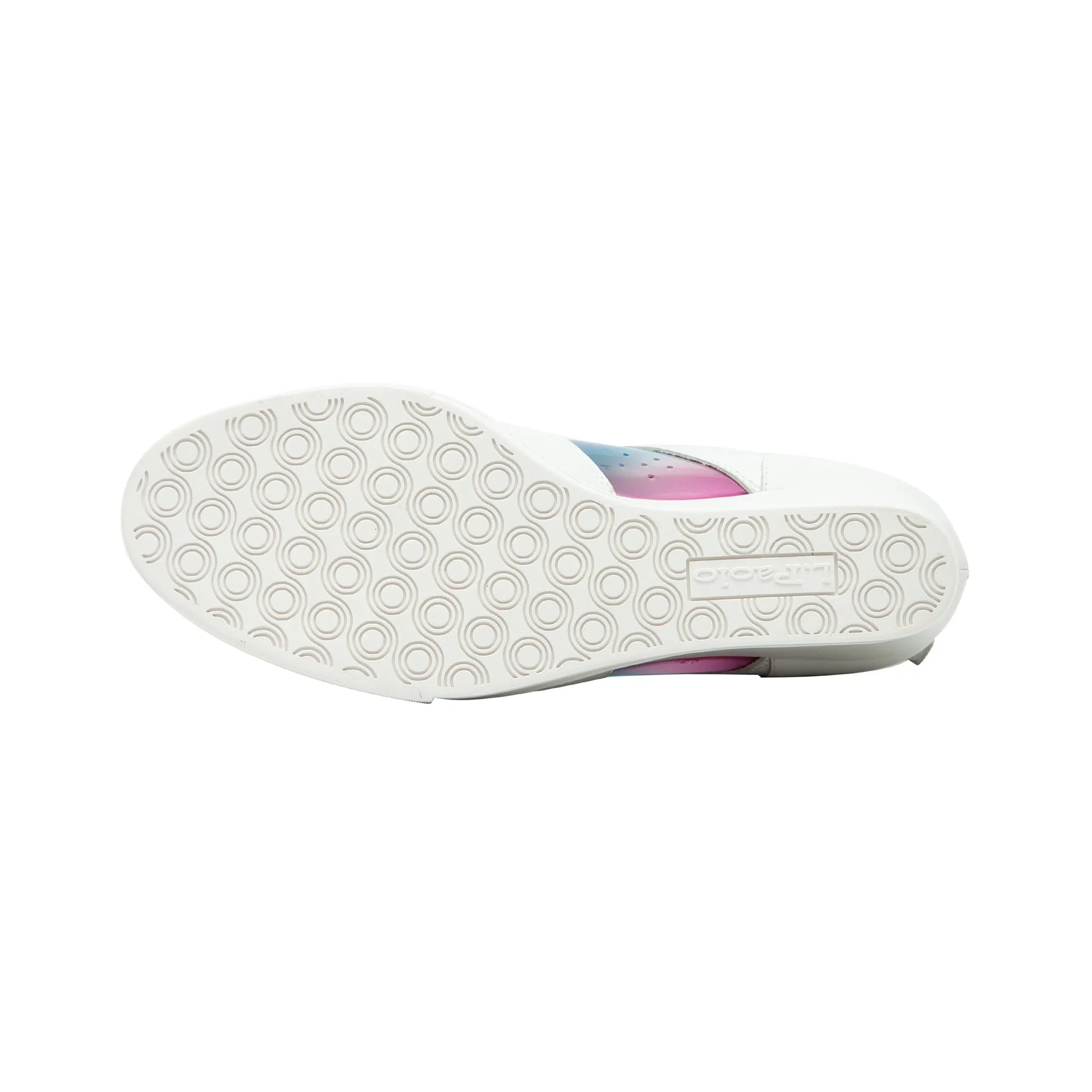 FLORENT | Sneaker Wedges with Multi-Colored Band