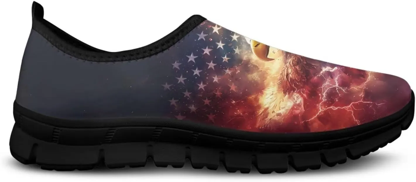 Flowers Casual House Shoes Breathable Mesh Sneakers for Women Comfort Soft Anti-Slip Shock Absorption EVA Sole Hiking Shoes for Outdoor Size 5.5-11.5 Black Sole