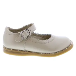 Footmates Allie Mary Jane in Soft Gold