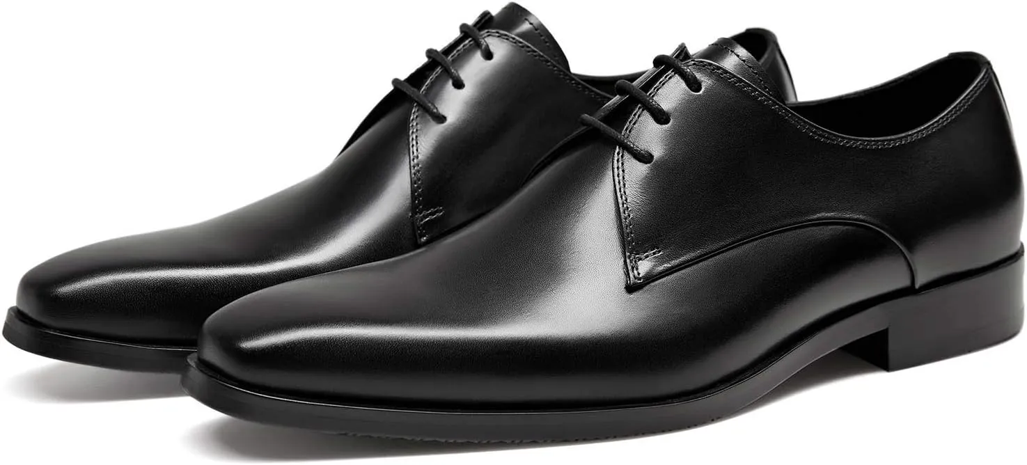 FRASOICUS Mens Oxford Shoes Genuine Leather Dress Shoes