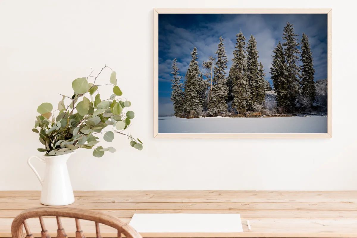 Frozen Lake Artwork: Capturing the Serenity of Half Moon Lake