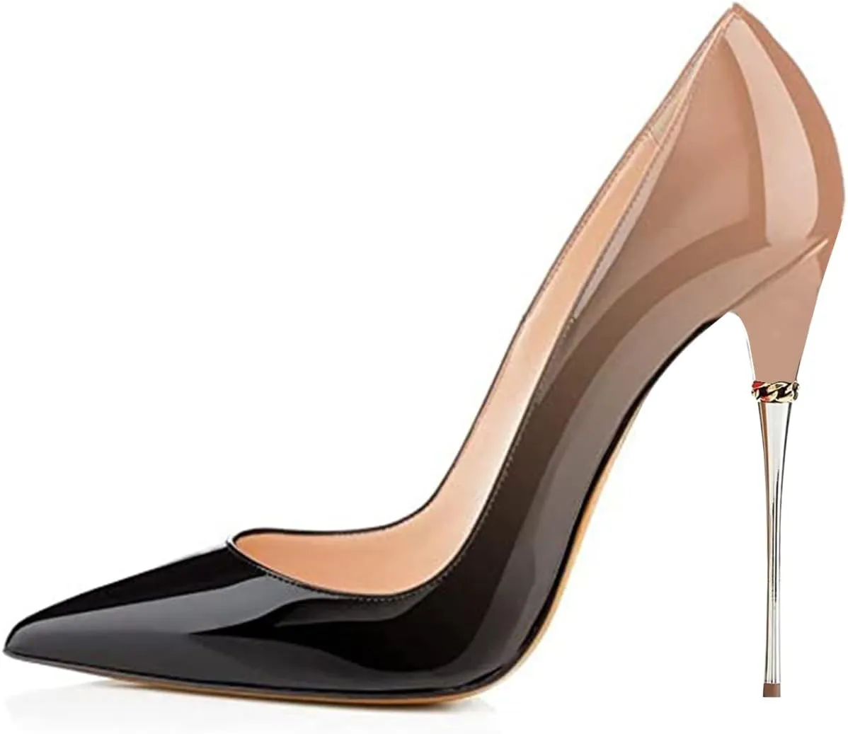 FSJ Women Sexy Slip On Formal Pumps Stiletto Heels Pointy Toe Chic Party Evening Dress Ladies Work Shoes Size 4-15 US