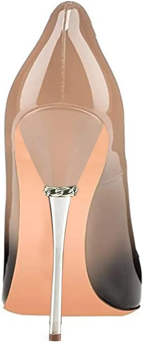 FSJ Women Sexy Slip On Formal Pumps Stiletto Heels Pointy Toe Chic Party Evening Dress Ladies Work Shoes Size 4-15 US