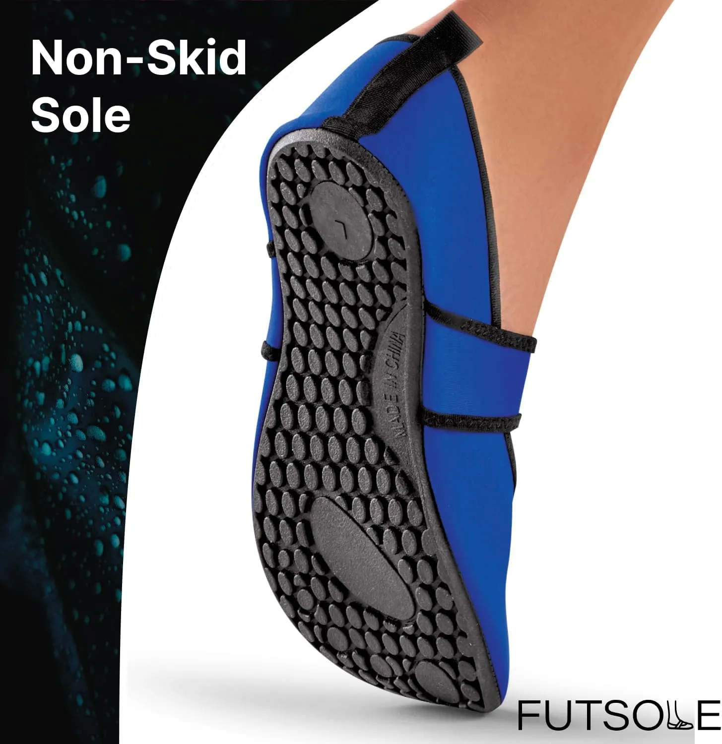 Futsole Women's Soft-Sided Shoes for Indoors/Outdoors, Foldable & Flexible Footwear for Sport, Exercise, Yoga or Travel, Dance Shoes