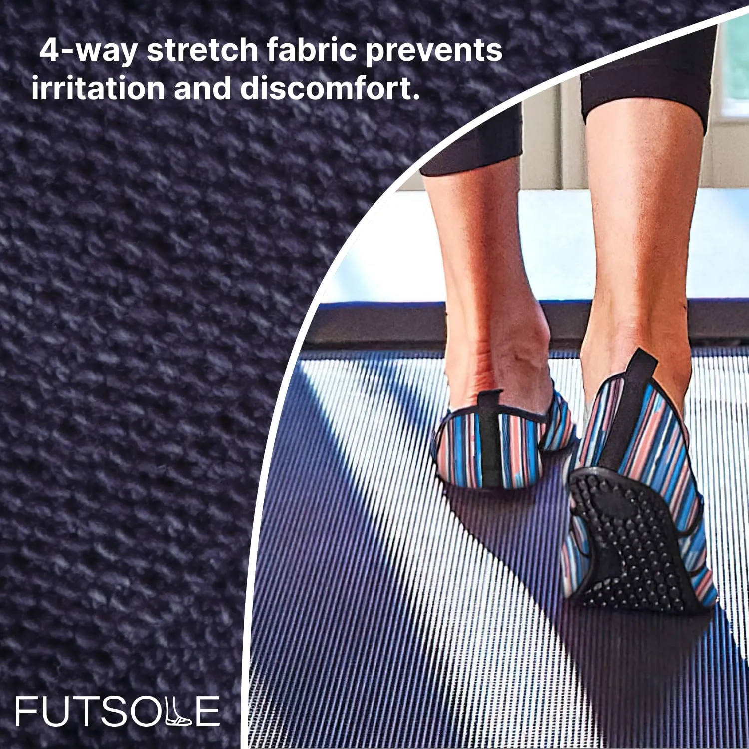 Futsole Women's Soft-Sided Shoes for Indoors/Outdoors, Foldable & Flexible Footwear for Sport, Exercise, Yoga or Travel, Dance Shoes