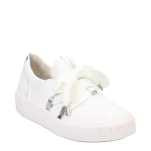 Gabor Women's Bow Sneaker in Weiss White