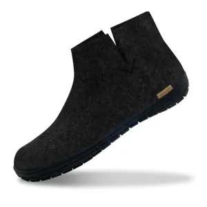 Glerups The Boot Charcoal - Black Rubber Sole
