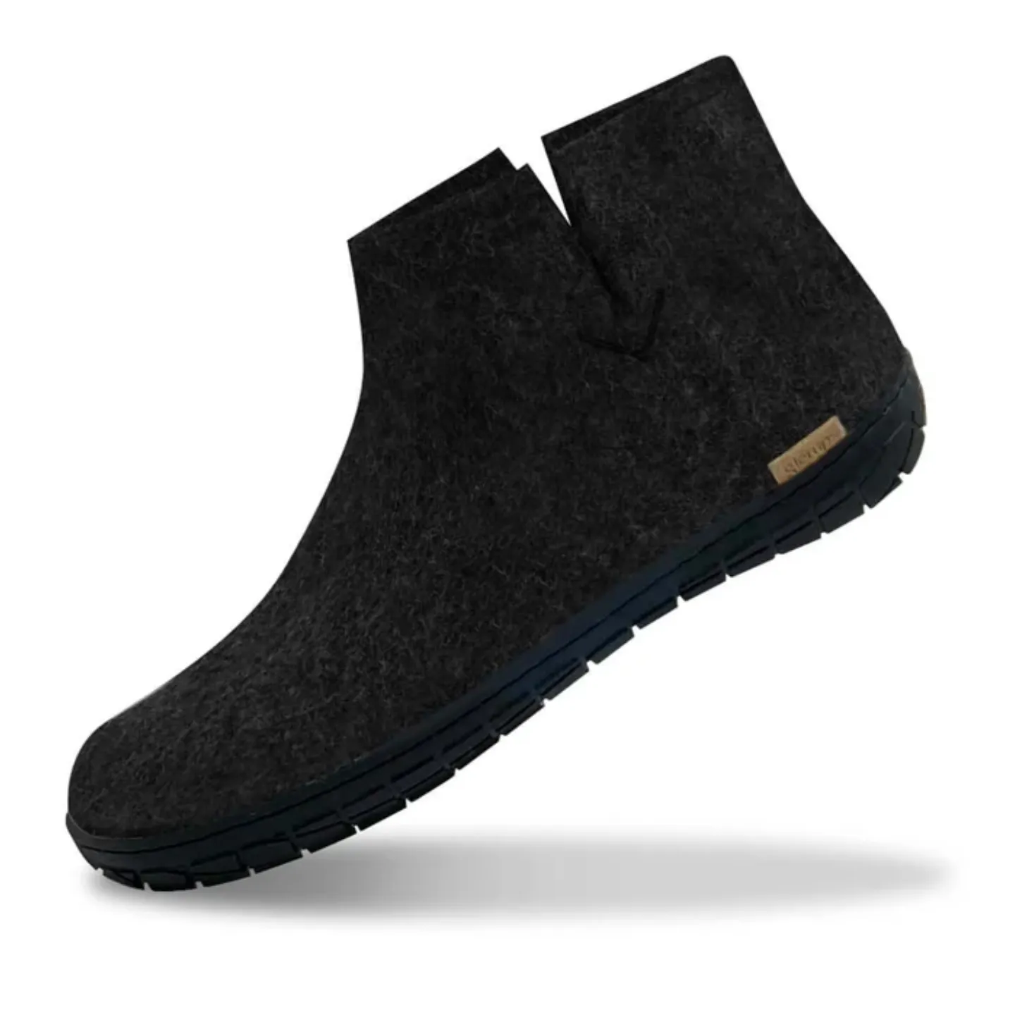 Glerups The Boot Charcoal - Black Rubber Sole