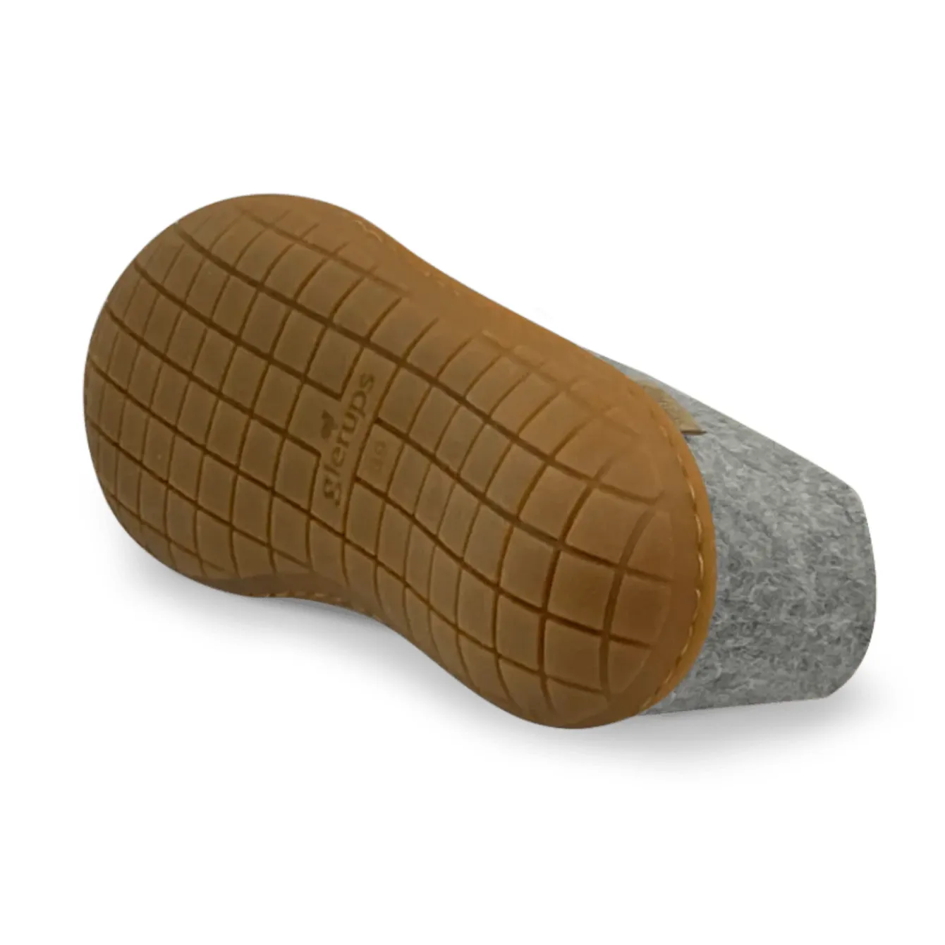 Glerups The Shoe Grey - Honey Rubber Sole