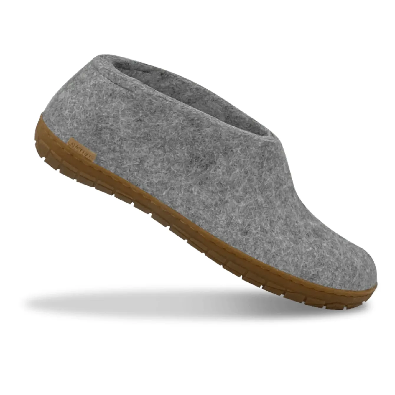 Glerups The Shoe Grey - Honey Rubber Sole