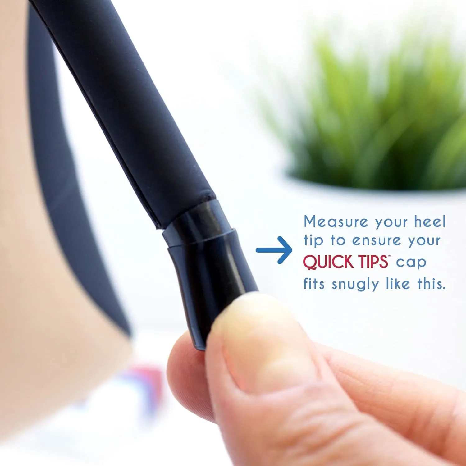 GoGoHeel Quick Tips - The Original High Heel Protector & Heel Repair Caps - 4 Pairs Multipack (XS, S, M, L, Taupe)