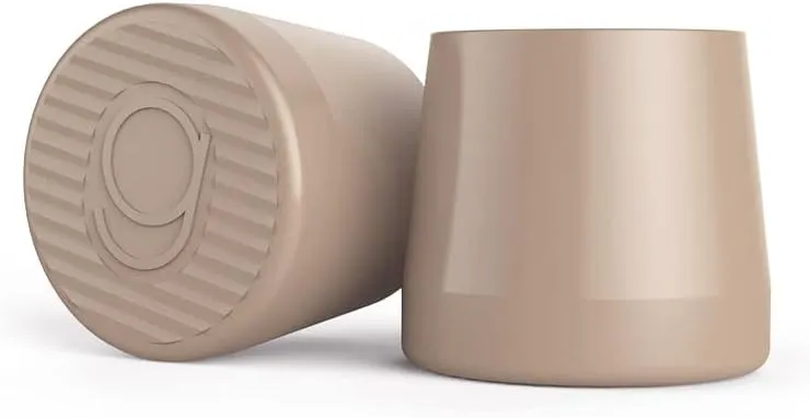GoGoHeel Quick Tips - The Original High Heel Protector & Heel Repair Caps - 4 Pairs Multipack (XS, S, M, L, Taupe)