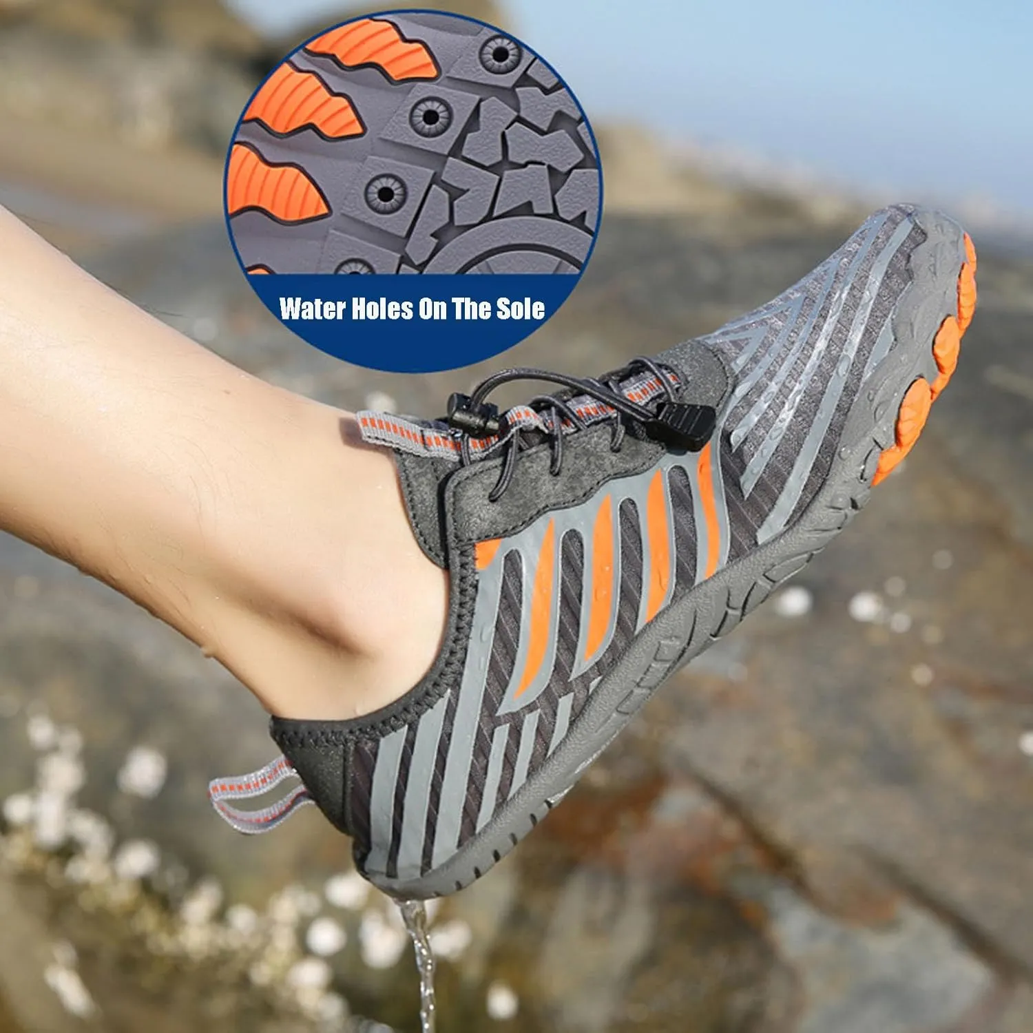 Grounded Footwear for Women Men Hike Barefoot Footwear Barefoot Vitality Shoes Women's Quick Dry Water Shoes