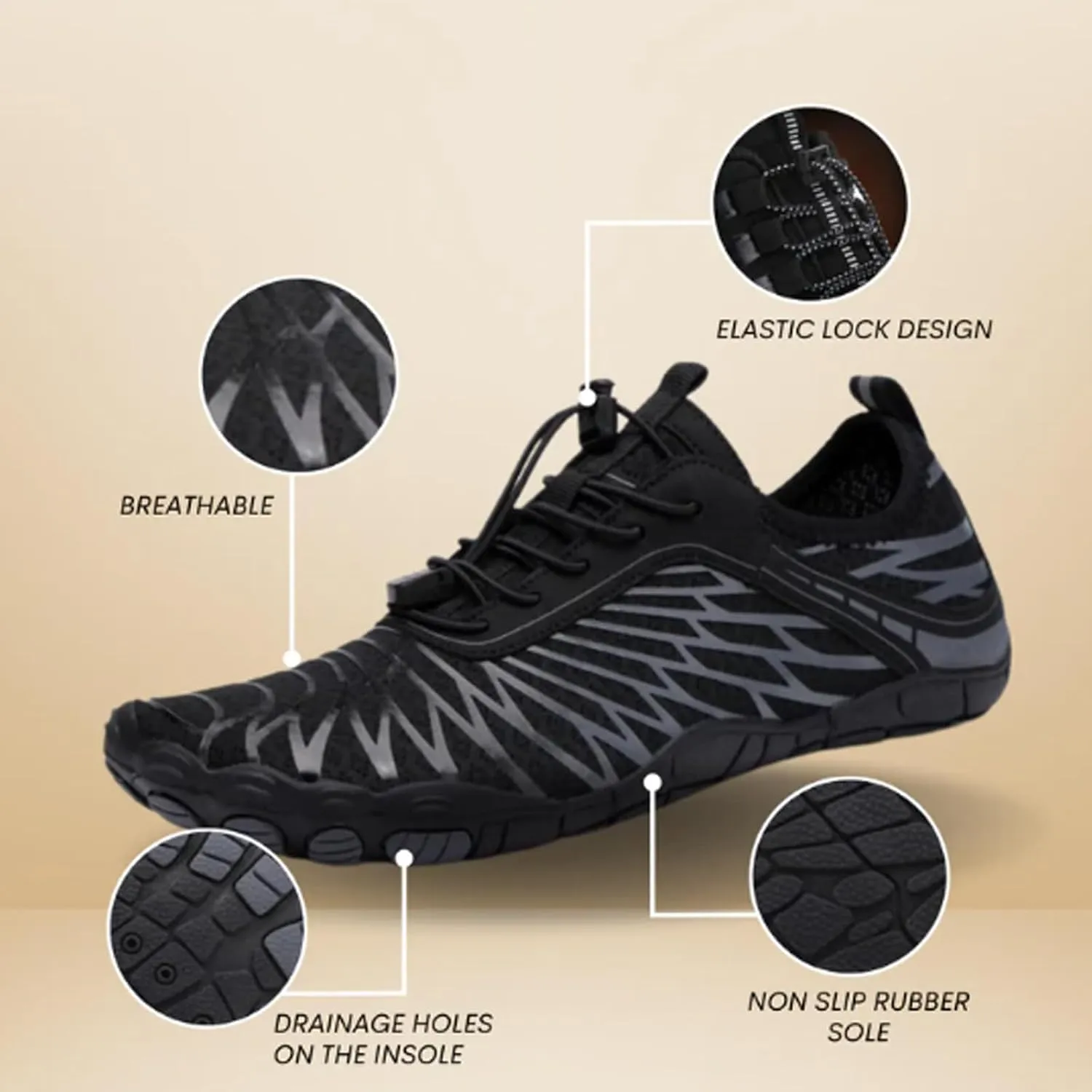 Grounding Shoes with Copper, Grounding Shoes for Earthing, Skin Pro with Copper - Grounding Allround Barefoot Shoes Unisex