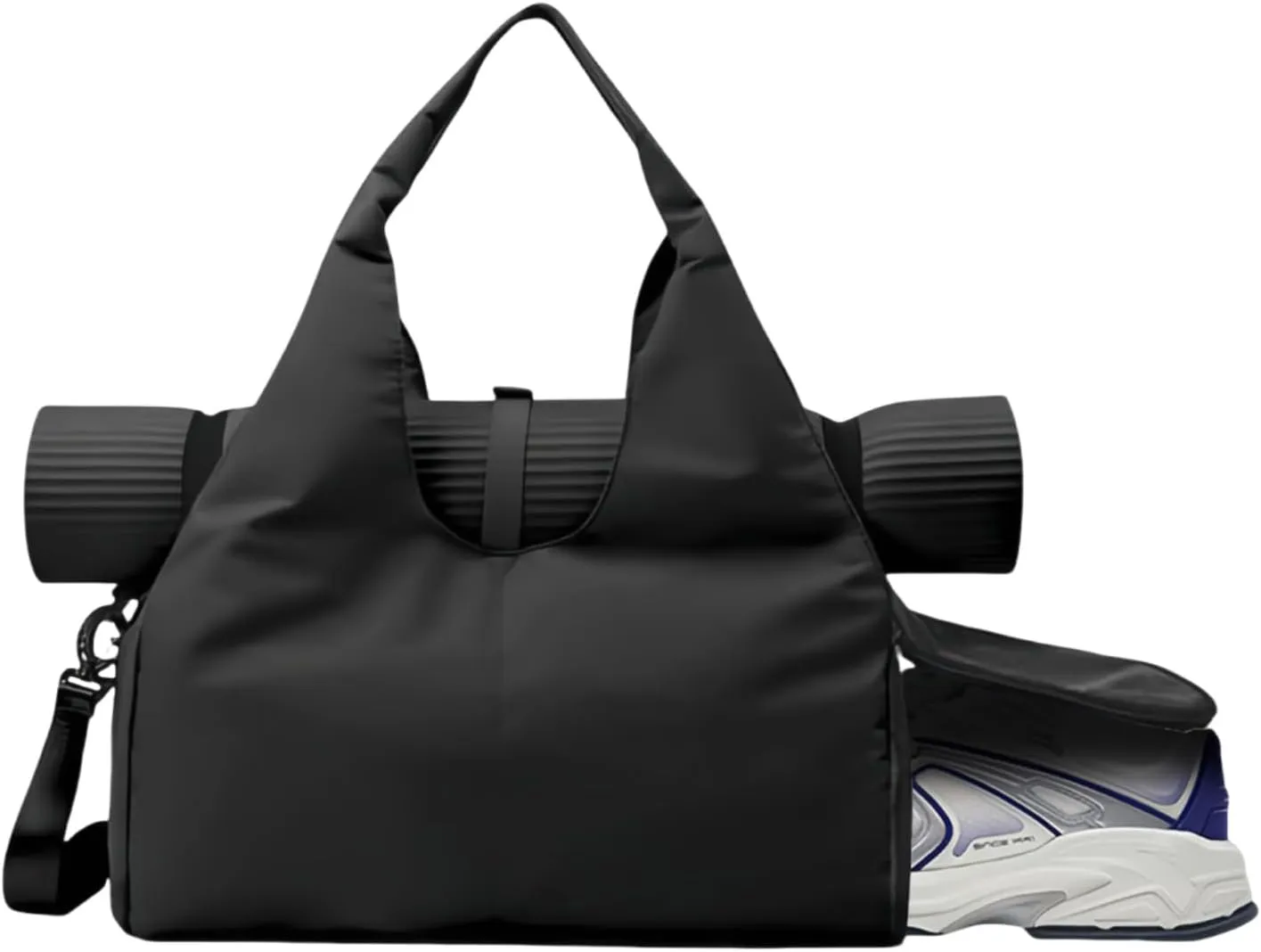 Gym Bag, Yoga Gym Bag for Women and Men, Carrying Workout Gear and Accessories, Shoe Compartment and Wet Dry Storage Pockets, Travel Duffle Bag Carry On Weekender Bag