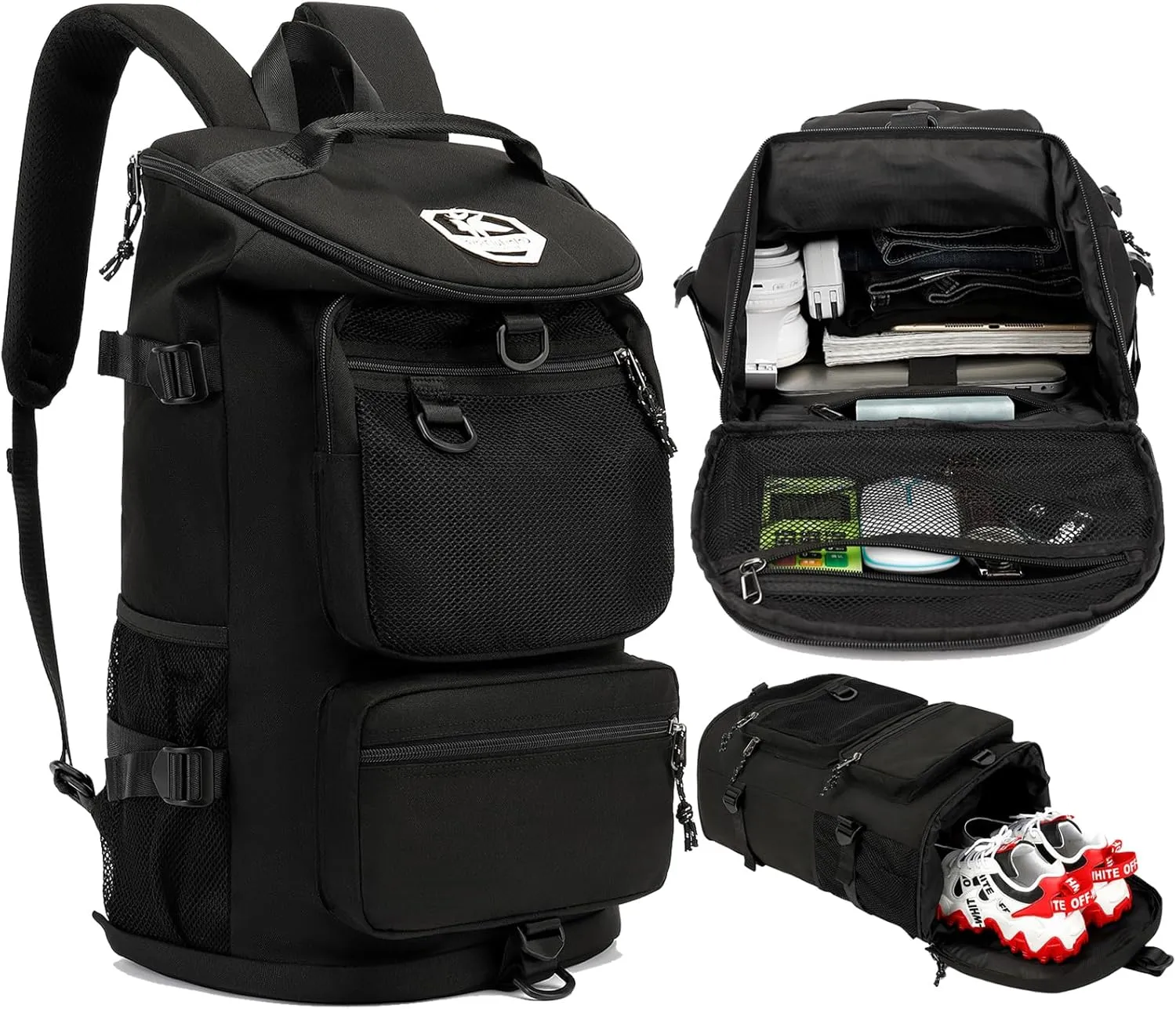 gym duffel bag backpack wrestling bag with shoe compartment 4 kinds of back method waterproof sports walking laptop