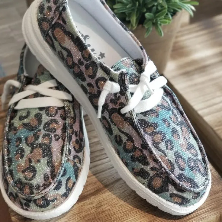 Gypsy Jazz Rainbow Leopard Shoe
