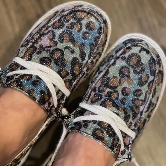 Gypsy Jazz Rainbow Leopard Shoe