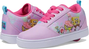 HEELYS Unisex-Child Pro 20 Spongebob (Little Big Kid/Adult) Wheeled Heel Shoe, Light Pink/Aqua, 1 Us