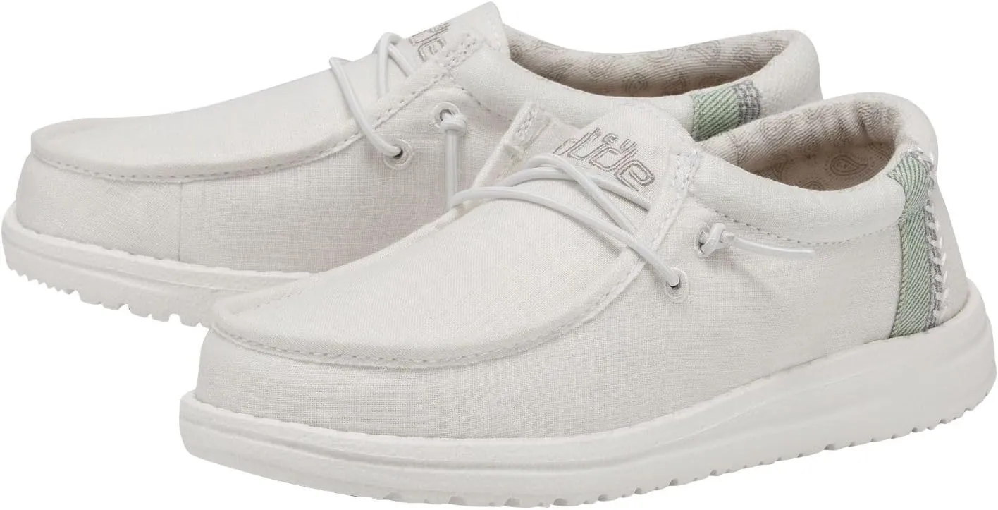 Hey Dude Boy's Wally Youth Multiple Colors | Boy’s Shoes | Boy's Lace Up Loafers | Comfortable & Light-Weight