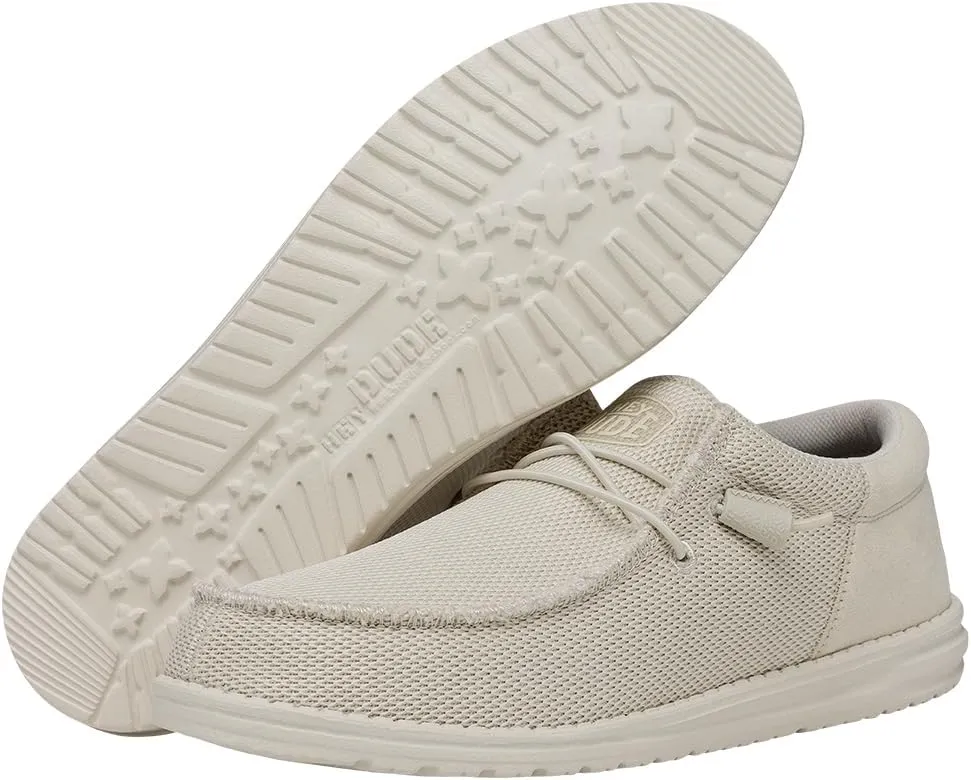Hey Dude Men's All Wally Styles | Men’s Shoes | Men's Lace Up Loafers | Comfortable & Light-Weight