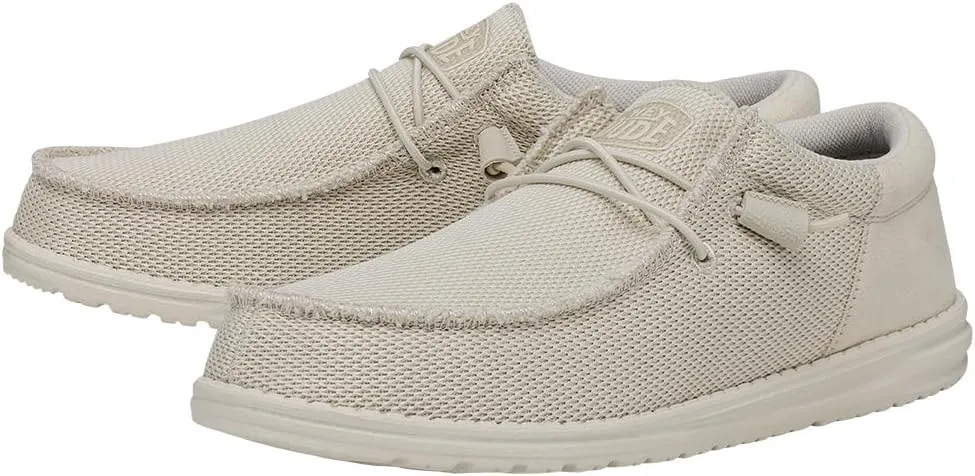 Hey Dude Men's All Wally Styles | Men’s Shoes | Men's Lace Up Loafers | Comfortable & Light-Weight