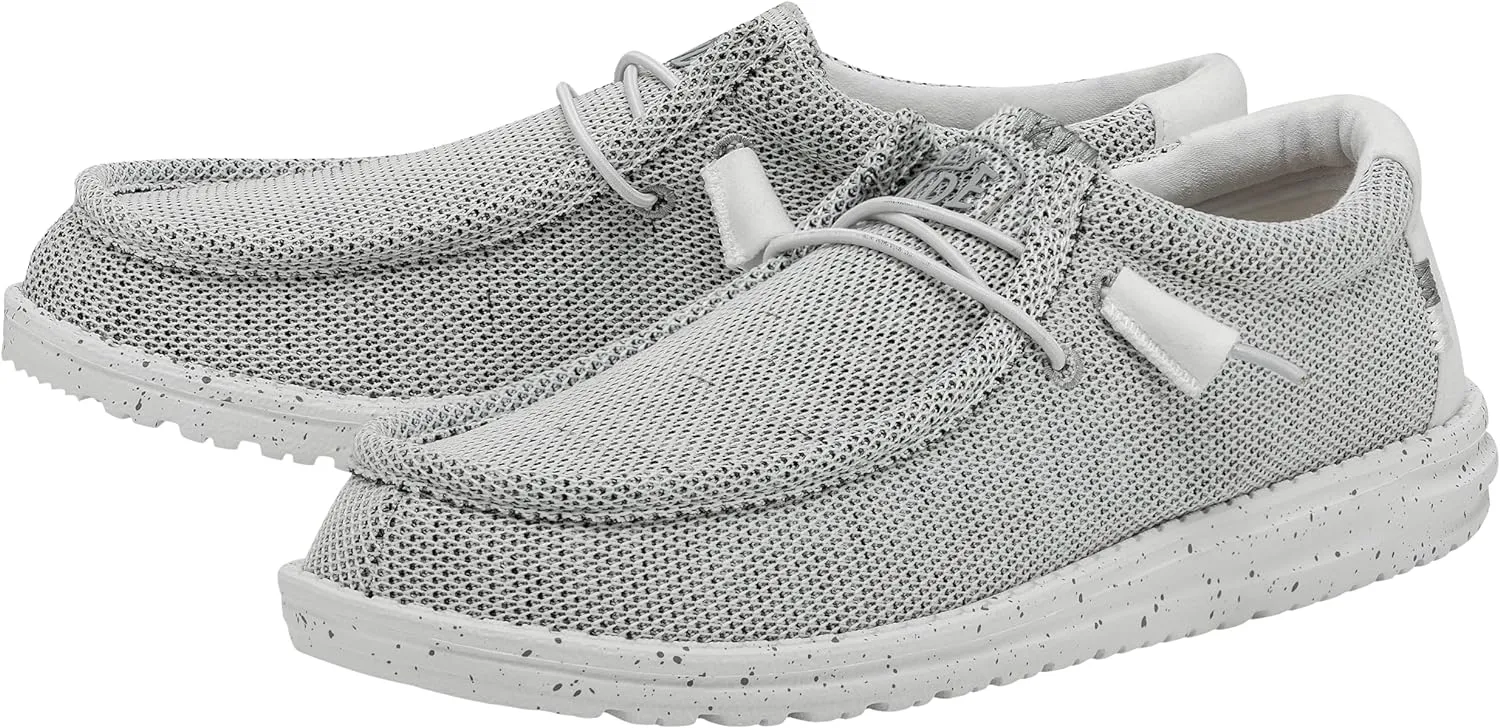 Hey Dude Men's Wally Sox | Men’s Shoes | Men's Lace Up Loafers | Comfortable & Light-Weight