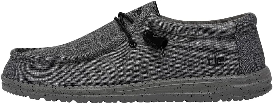 Hey Dude Men's Wally Sox | Men’s Shoes | Men's Lace Up Loafers | Comfortable & Light-Weight