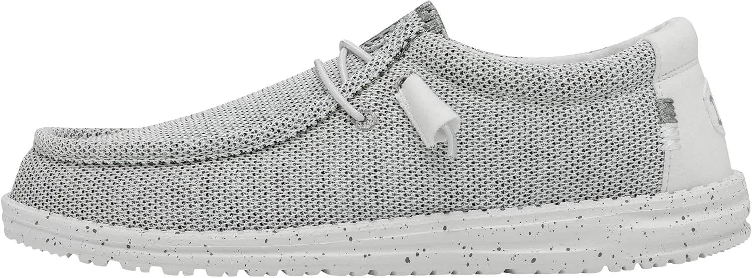 Hey Dude Men's Wally Sox | Men’s Shoes | Men's Lace Up Loafers | Comfortable & Light-Weight
