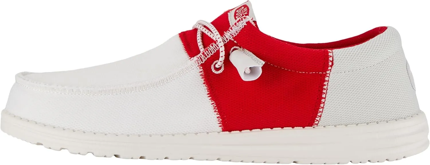 Hey Dude Men's Wally-Tri Varsity Sport Mesh | Men's Shoes | Men Slip-on Loafers | Comfortable & Light-Weight