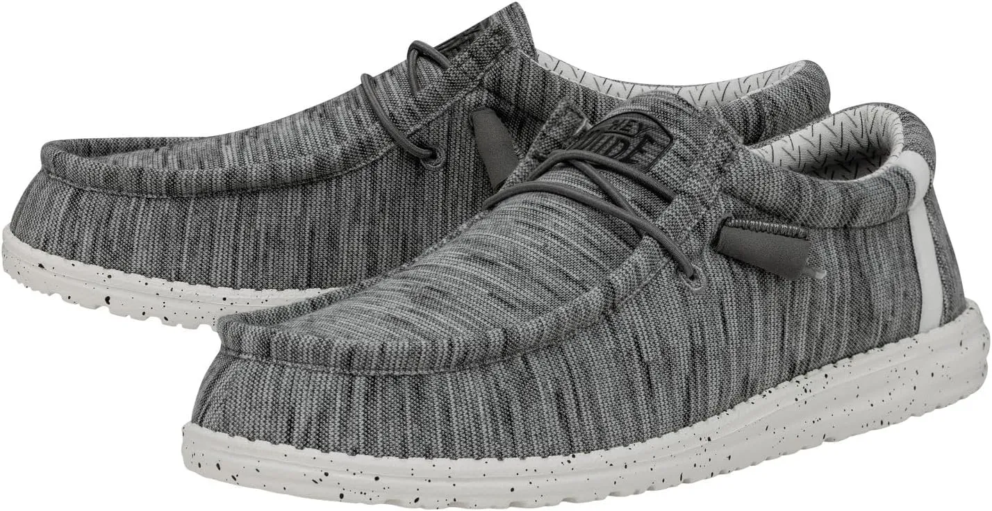 Hey Dude Men's Wally Wash | Men’s Shoes Lace Up Loafers Comfortable & Light-Weight