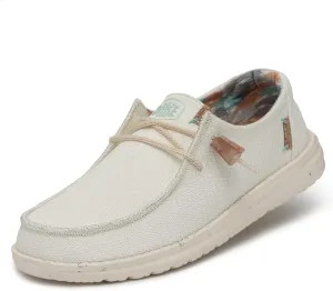 Hey Dude Women's Wendy Knit White Size 10 | Women's Shoes | Women's Slip On Shoes | Comfortable & Light-Weight
