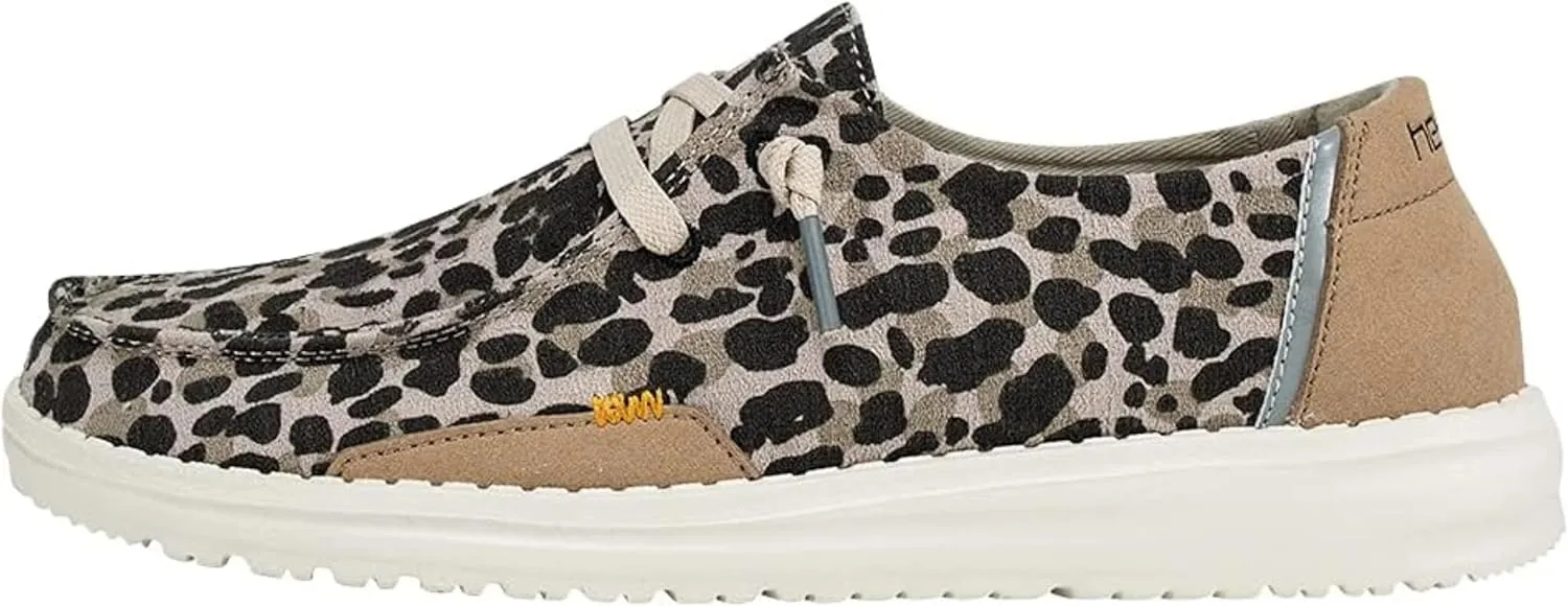 Hey Dude Women's Wendy Linen | Women’s Shoes | Women’s Lace Up Loafers | Comfortable & Light-Weight