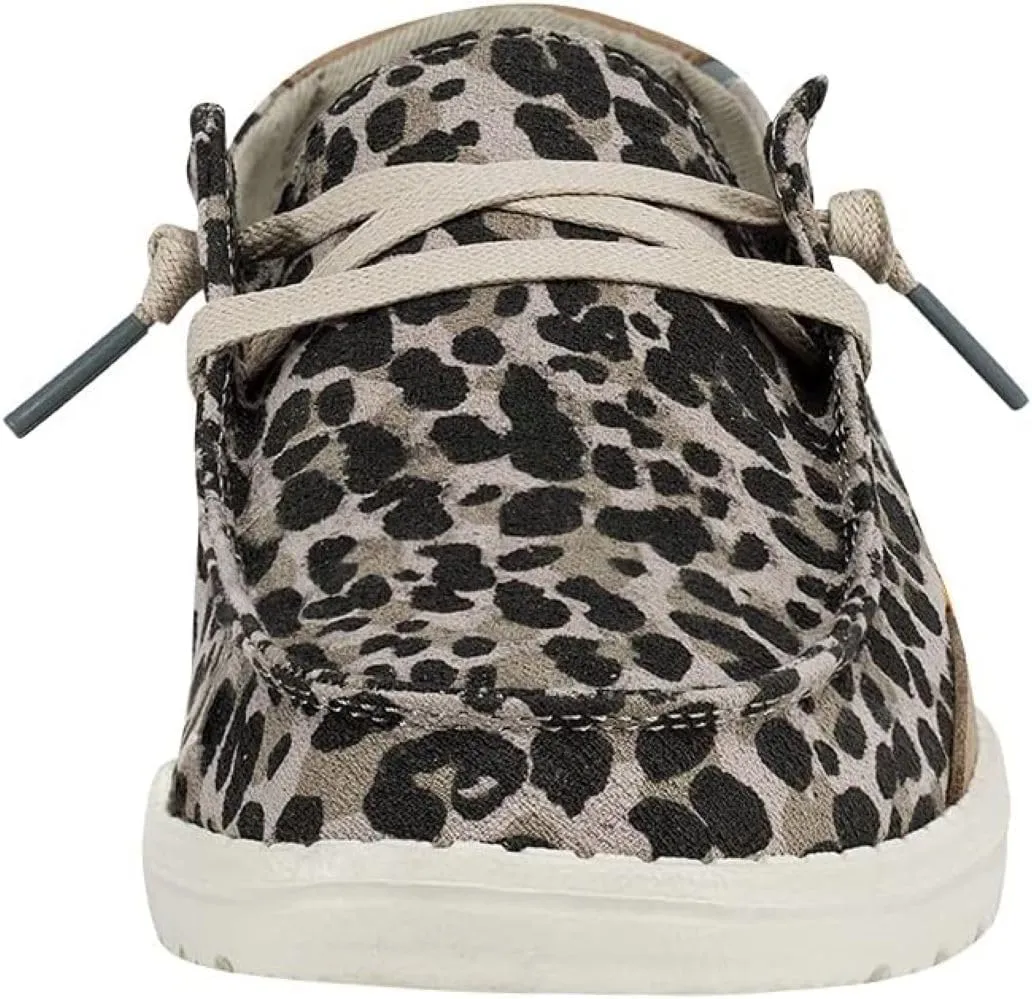 Hey Dude Women's Wendy Linen | Women’s Shoes | Women’s Lace Up Loafers | Comfortable & Light-Weight