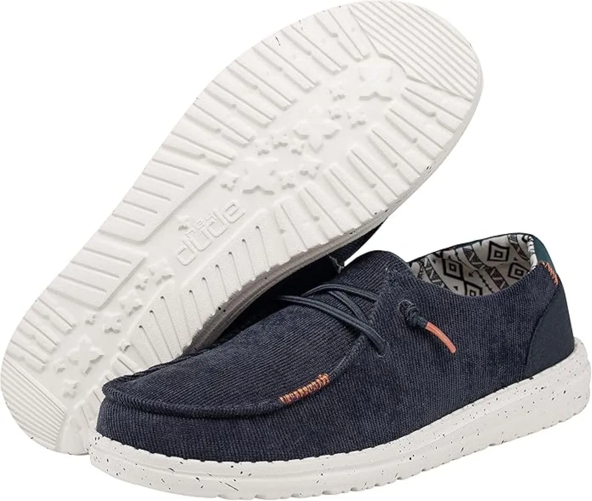 Hey Dude Women's Wendy Linen | Women’s Shoes | Women’s Lace Up Loafers | Comfortable & Light-Weight