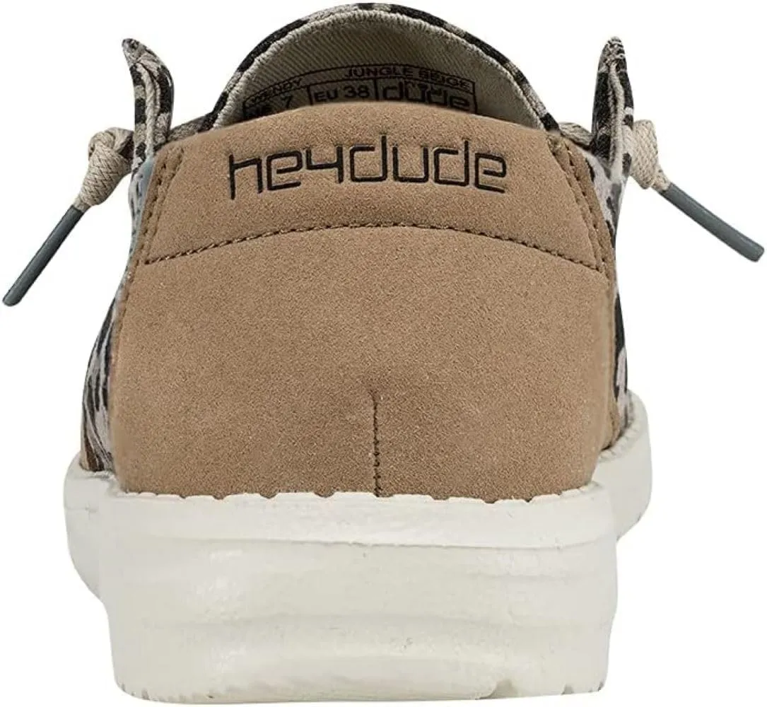 Hey Dude Women's Wendy Linen | Women’s Shoes | Women’s Lace Up Loafers | Comfortable & Light-Weight