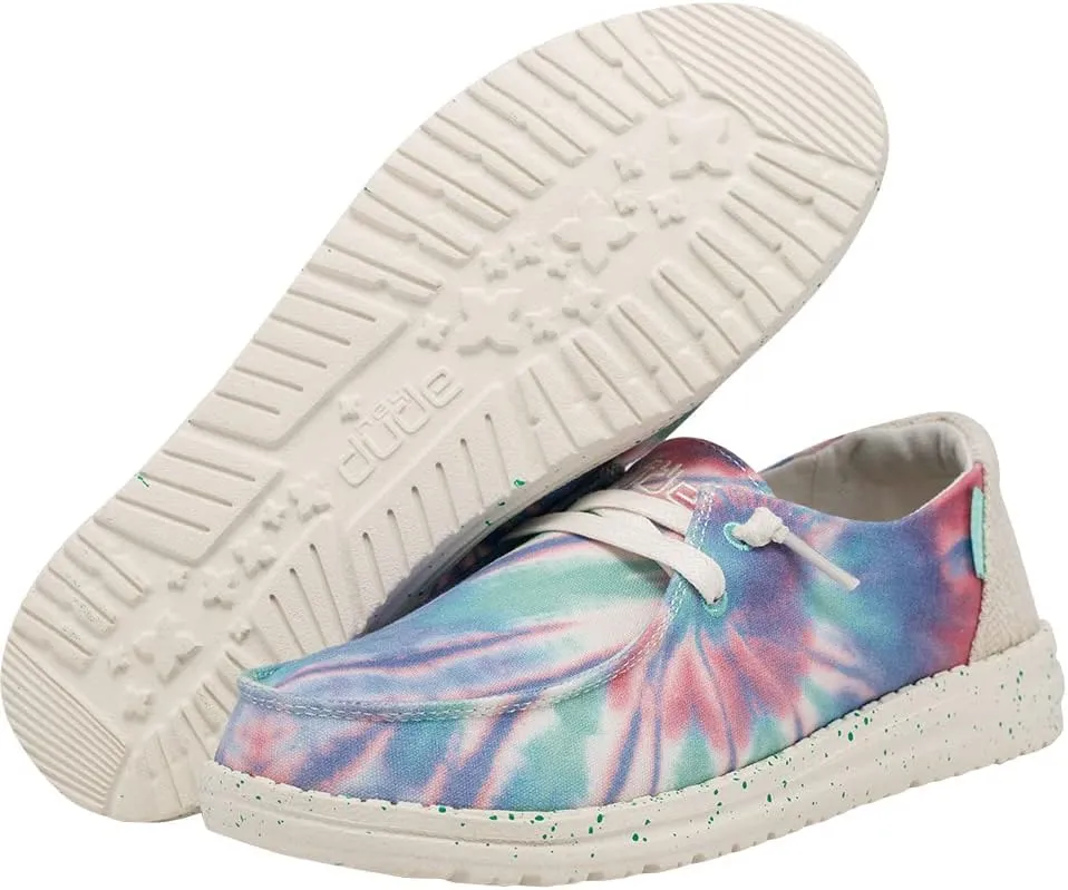 Hey Dude Women's Wendy Linen | Women’s Shoes | Women’s Lace Up Loafers | Comfortable & Light-Weight