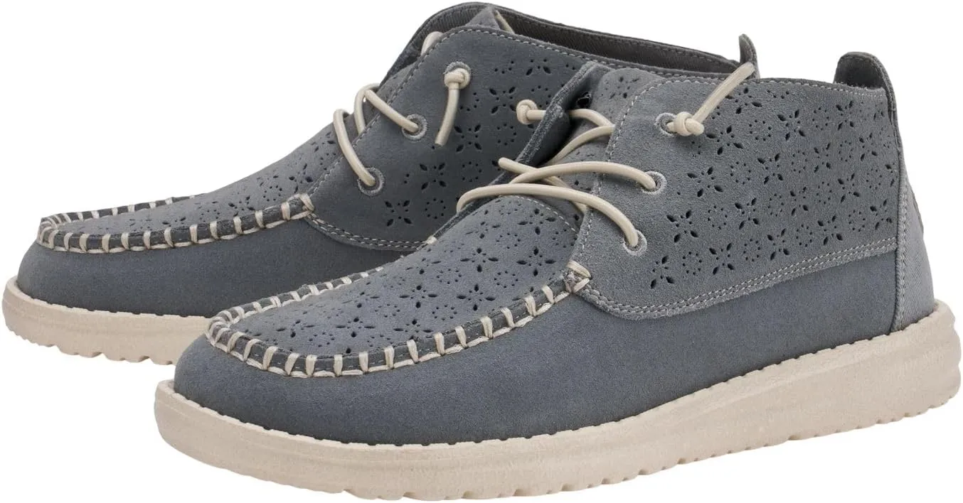 Hey Dude Women's Wendy Mid Suede Boho | Women's Shoes | Women's Slip On Loafers | Comfortable & Light-Weight