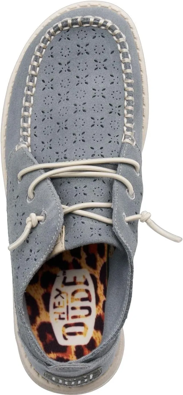 Hey Dude Women's Wendy Mid Suede Boho | Women's Shoes | Women's Slip On Loafers | Comfortable & Light-Weight