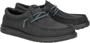 HEYDUDE Men's Wally Washed Canvas, Men’s Shoes, Slip-on Loafers, Comfortable & Light-Weight