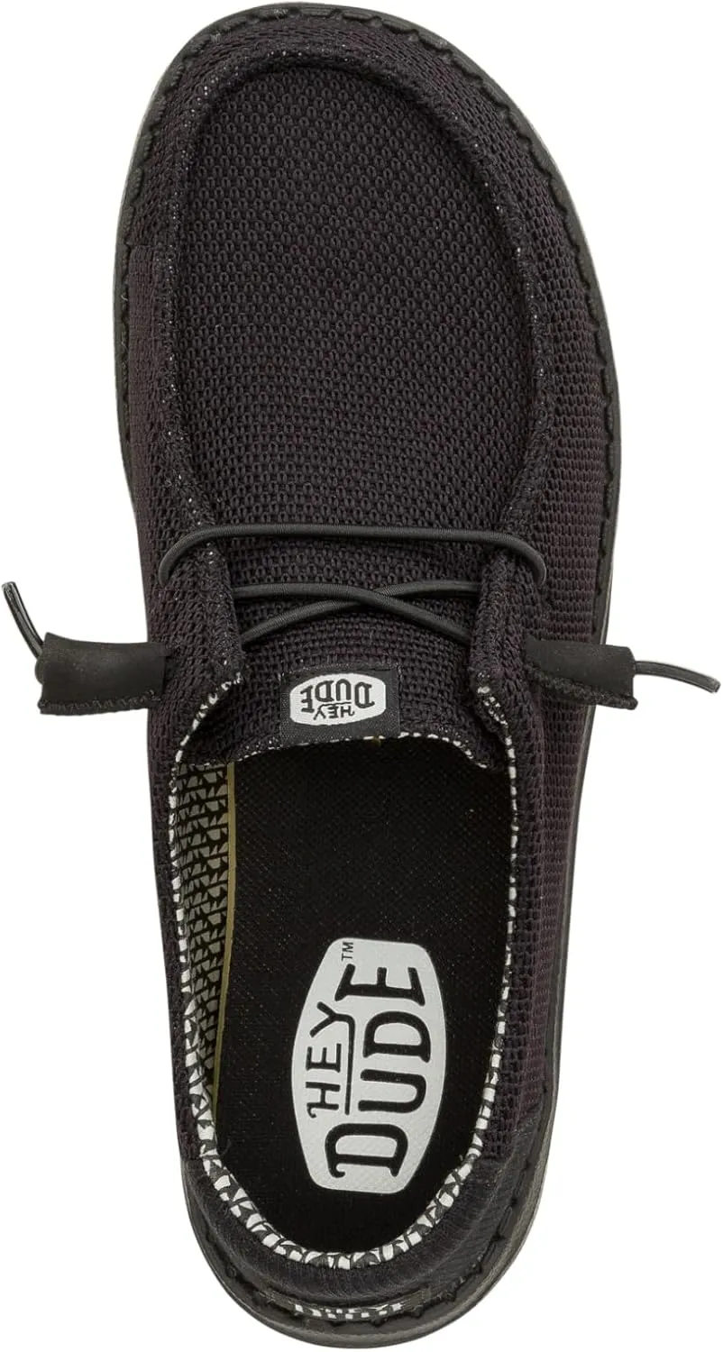 HEYDUDE Wendy Stretch Sox, Women’s Shoes, Women’s Slip-on Loafers, Comfortable & Light-Weight